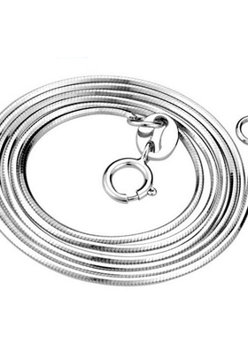 日韩时尚999纯银蛇骨链七夕礼物