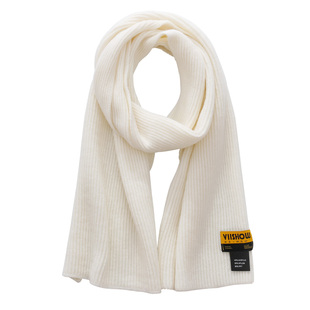 冬季厚款保暖围巾黑色白色多色可选针织毛线围脖女简约百搭年轻款