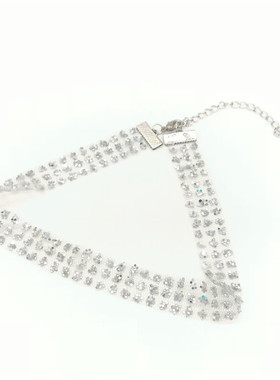 longbao欧美风choker网纱颈链