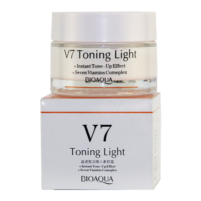 泊泉雅v7晶透懒人素颜霜学生面霜