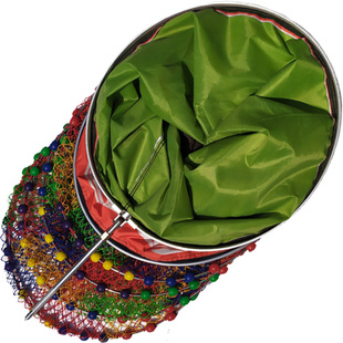 鱼护黑坑专用手工编织尼龙线加厚钢圈钓鱼网兜装鱼网大肚防挂速干