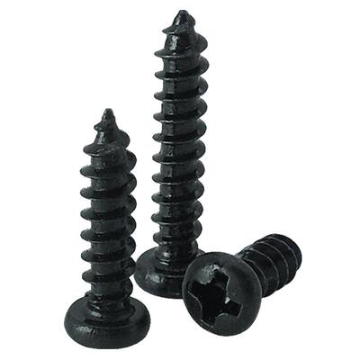 黑色圆头十字自攻螺丝钉