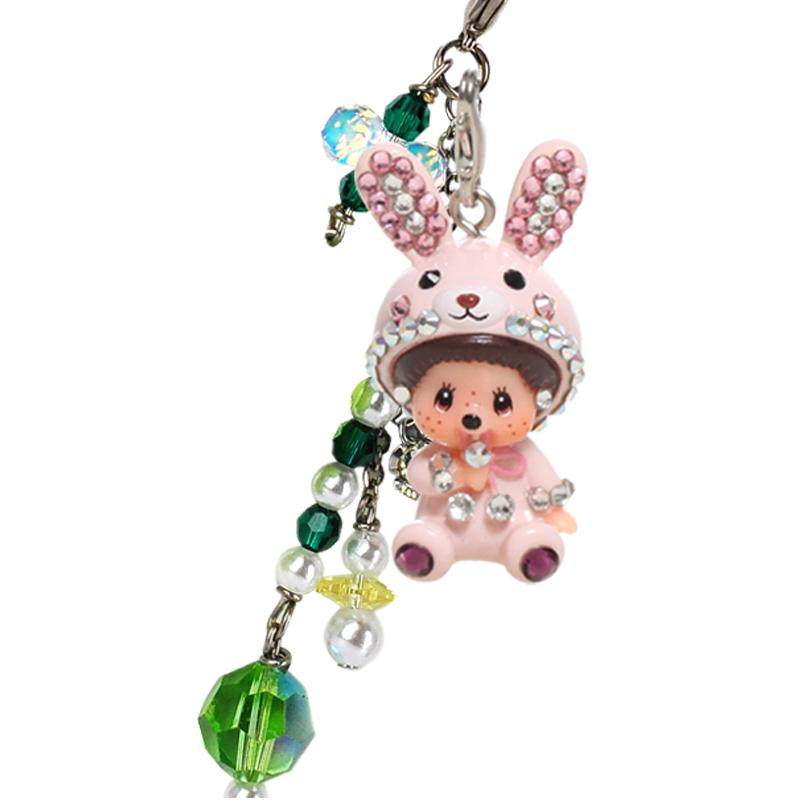 Monchhichi/萌趣趣官方直售正品立体公仔单独人偶吊坠挂饰品M022