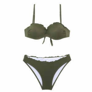 小胸聚拢钢托bikini男士比基尼