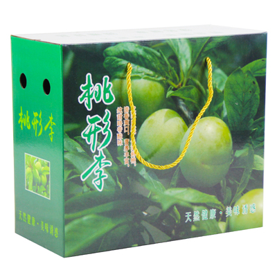 现货桃形李黑布林红心李子礼盒彩盒新鲜水果包装盒高档手提空盒子