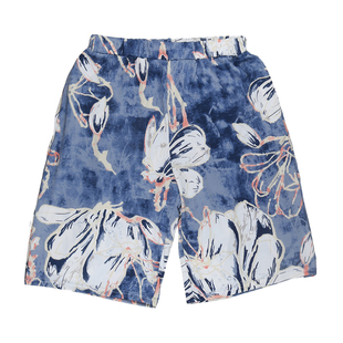 海边蜜月度假沙滩情侣装夏男士短裤五分裤花裤子沙滩裤速干男裤