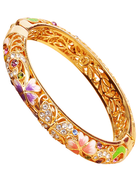 北京景泰蓝珐琅彩手镯复古宫廷女