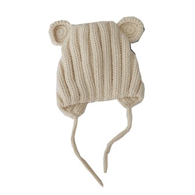 婴儿帽子秋冬小熊耳朵婴儿帽子
