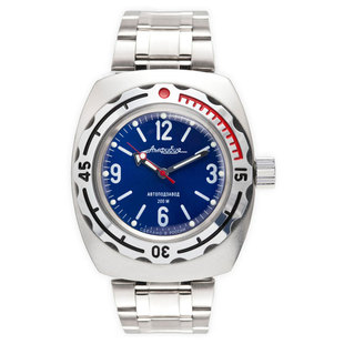 欧美复古男表自动机械机芯军表200米防水VOSTOK游泳潜水夜光防震