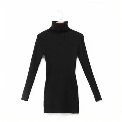 半高领修身无袖露脐短款T恤女