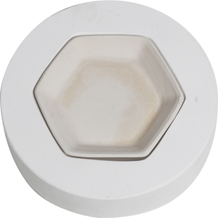 六角盘陶瓷陶艺石膏注浆印坯手压模具定制餐具碟子托盘diy模型