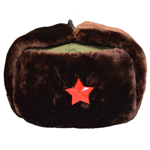 雷锋帽男中老年棉帽火车头五角星保安执勤帽子保暖帽冬天帽护耳帽