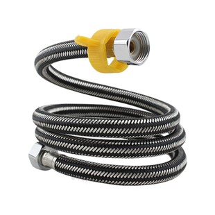 马桶水箱热水器双头进水管软管冷热水管耐热耐高压防爆4分连接管