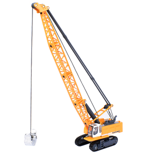 凯迪威合金工程车模型1:87塔式缆索挖掘车吊车玩具儿童玩具小汽车