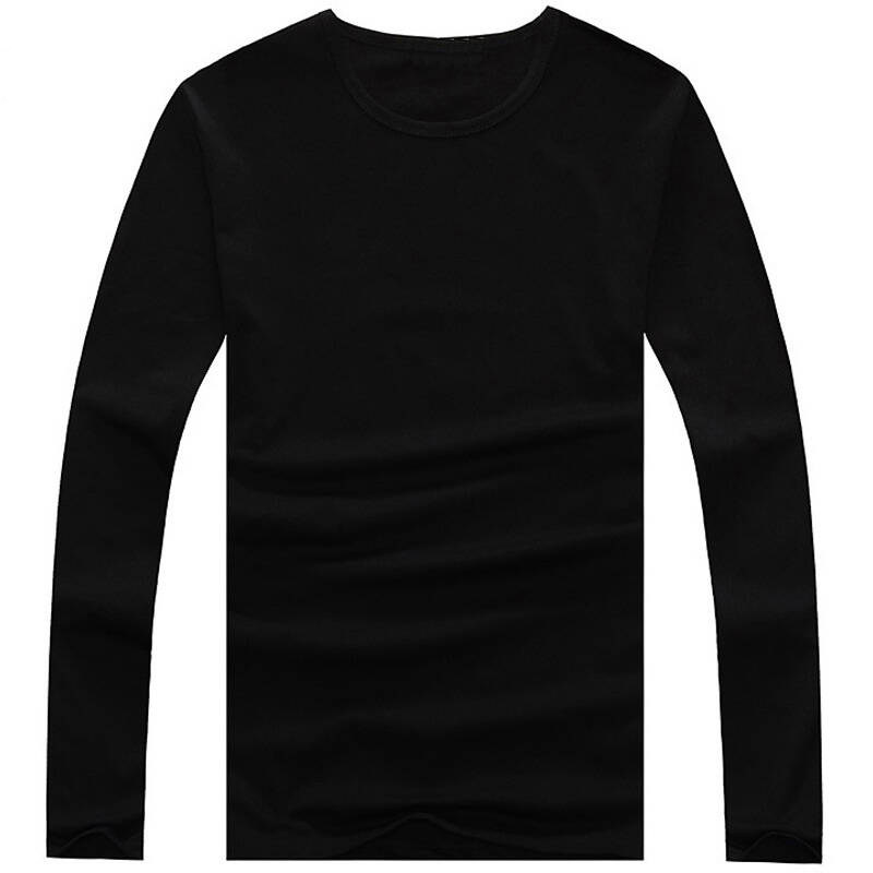 定制纯棉长袖t恤圆领班服diy衣服文化广告衫印字logo企业工作服装