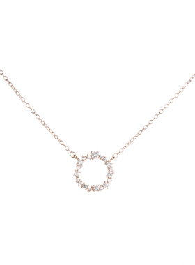 韩剧冷淡风ins简约链女圆圈项链