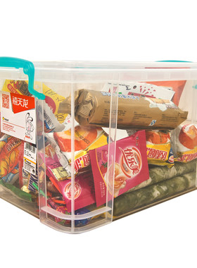 禧天龙x66406641透明塑料收纳箱