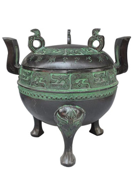 带盖双耳鼎家居办公装饰优雅大气