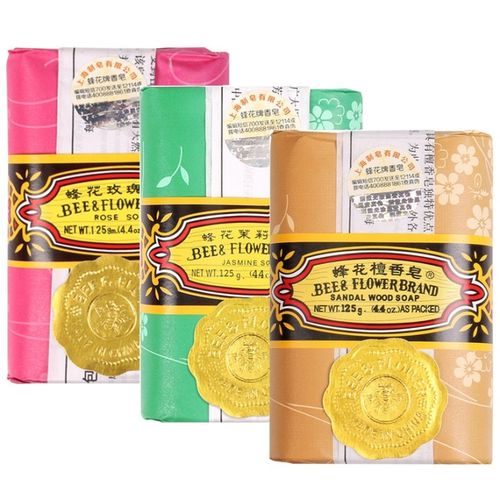 蜂花檀香皂125g*5块沐浴洁面洗手洗澡皂中国风经典国货上海制皂
