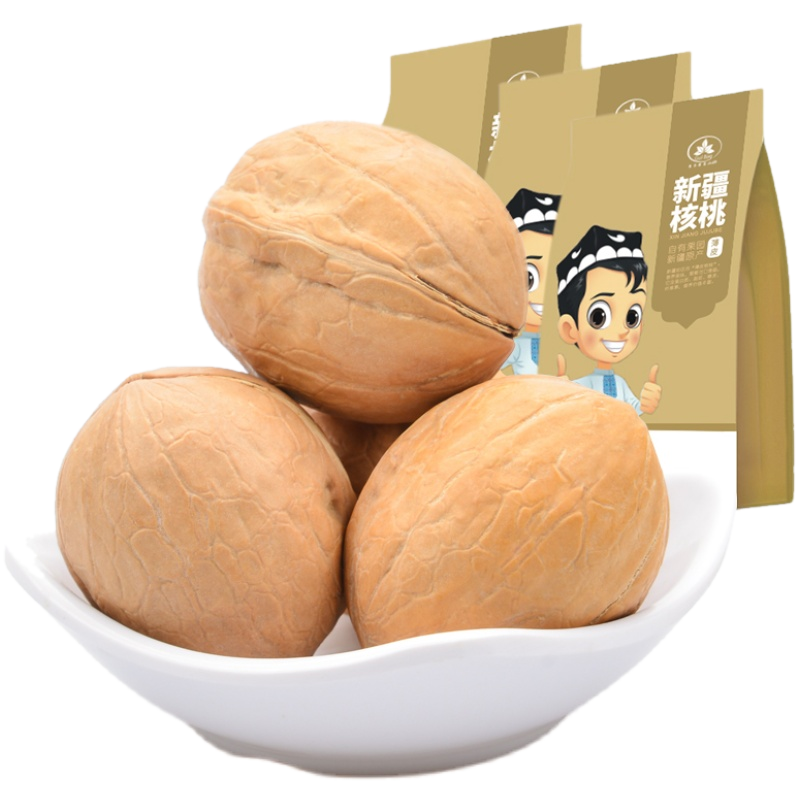 【古力巴戈】新疆原味薄皮核桃500g-秒客网