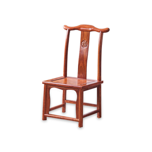 红木古典家具 实木花梨木 大官帽椅 四出头椅 仿古座椅 三件套