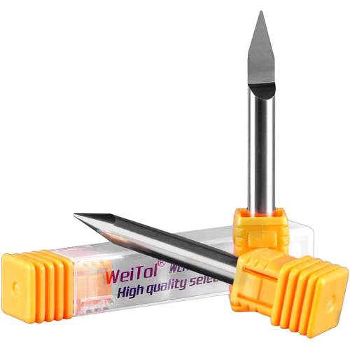 威特5A钨钢雕刻刀6mm金属圆底尖刀球头尖刀雕刻刀数控雕刻机刀头