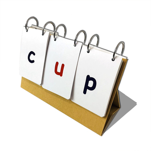 启蒙英语自然拼读台历教具学习单词卡片phonics幼儿英文拼写包邮