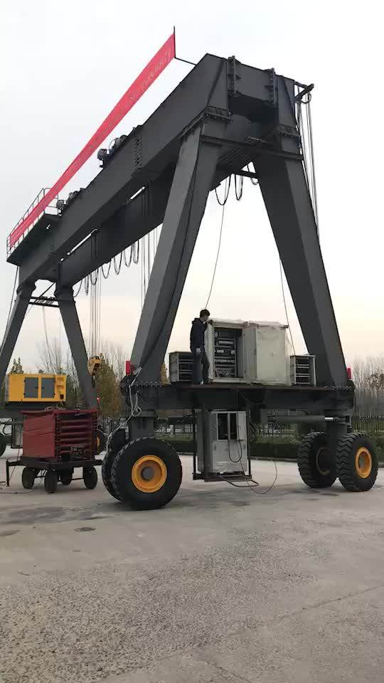 25t Wheel Mounted Double Girder Gantry Crane At Port Buy Wheel