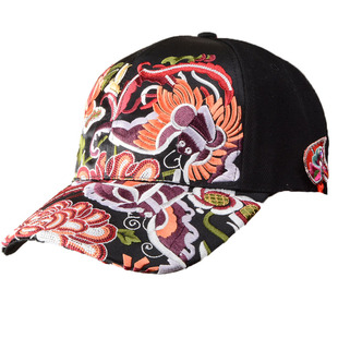 杨丽萍帽同款头饰刺绣民族风棒球帽帽子绣花女杨丽萍的店秋冬百搭