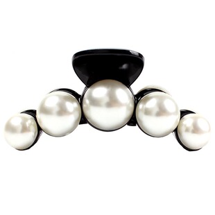 韩国中号发夹后脑勺顶夹珍珠短发神器卡头饰夹头发的夹子抓夹女夏