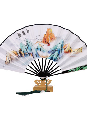 9寸绢布三生三世同款玉清昆仑扇