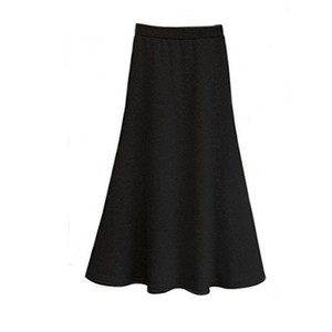 加肥加大码秋冬半身裙胖mm200斤显瘦垂感加绒A字裙半身长裙