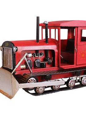 东方红拖拉机铁皮装饰摆件纪念