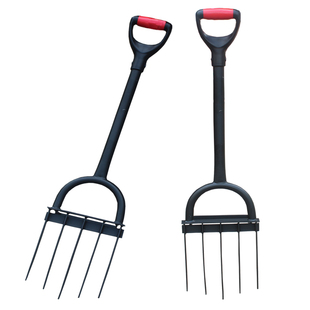 翻土松土神器人工翻地开荒工具翻地钢叉锄头翻土器农用松土工具