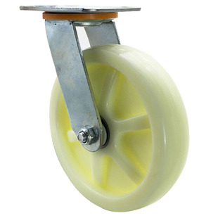 包邮加厚尼龙脚轮4寸5寸6寸8寸平板推车拖车轮子定万向脚轮带刹车