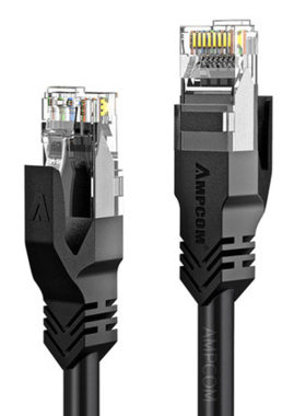 安普康ampcom六类网线cat6rj45无氧铜8芯双绞线3m10m0.5m1m2m跳线