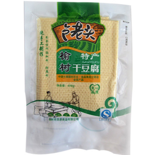 榆树干豆腐东北厚豆皮千张新鲜干豆腐皮纯手工特产粗纹真空装冷冻