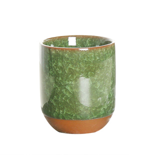 茶杯陶瓷大号水杯冰裂七彩茶杯不同颜色杯子单杯六只装整套杯家用