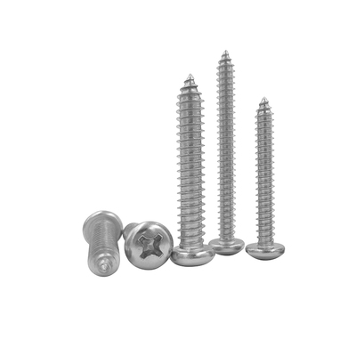 304不锈钢十字圆头自攻螺丝盘头