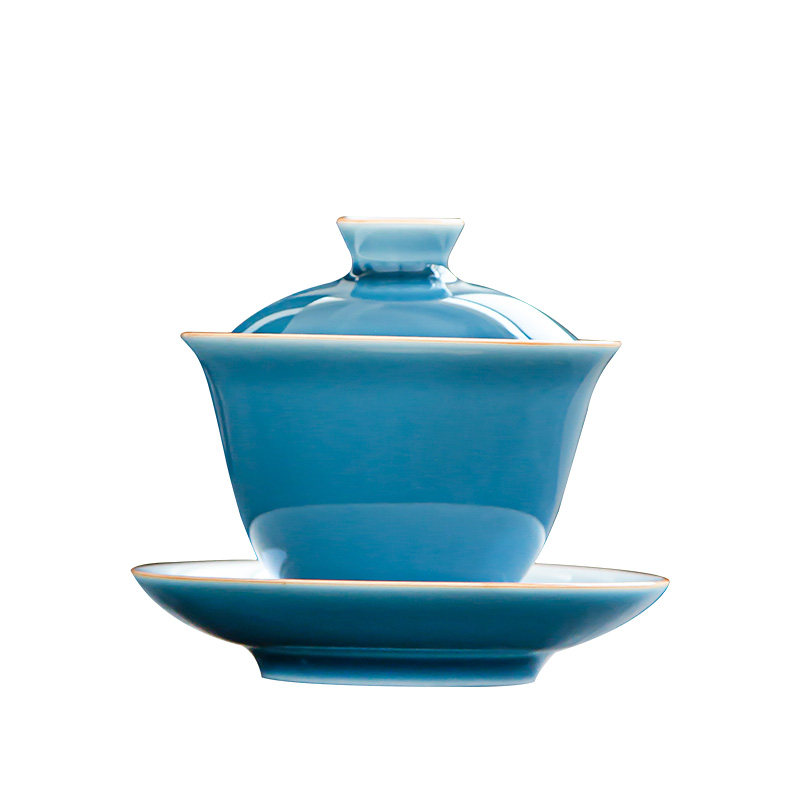 盖碗陶瓷三才泡茶碗大号茶杯