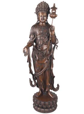 佛香天逸紫铜弥勒现代装饰摆件