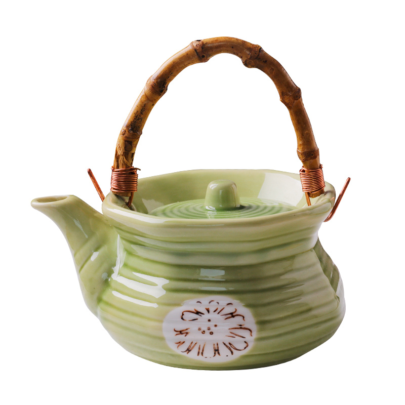 日式餐具创意酒店小茶壶陶瓷汤壶日料海鲜壶单人茶壶土瓶蒸海参壶