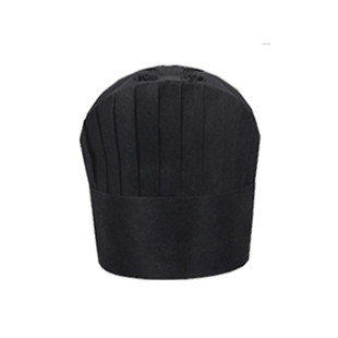 厨师帽子女一次性无纺布工作帽黑色男工作帽高帽透气儿童厨房家用