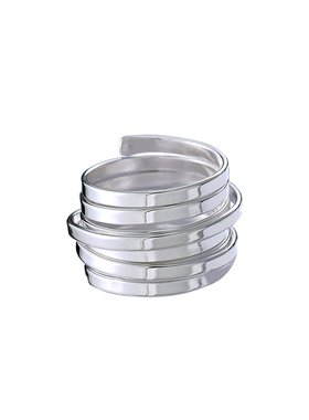 纯银韩国重工多圈男女情侣个性