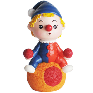 儿童生日蛋糕装扮马戏团杂耍小丑大象宝宝派对甜品桌装饰插牌玩偶