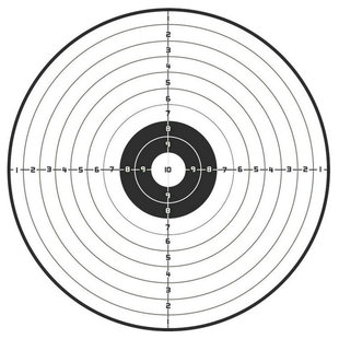 靶纸射击练习弹弓弹射击靶纸靶箱用射击环靶纸5-10-15米靶纸包邮