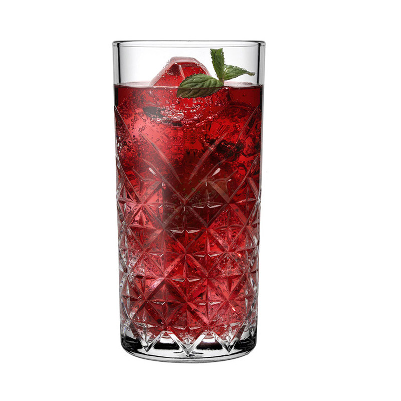 pasabahce欧洲进口刻花玻璃水杯