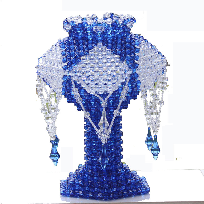 diy 手工 串珠 台灯 花瓶