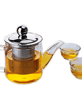 加厚迷你小型透明不锈钢泡茶器
