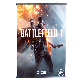 战地1周边游戏挂画 BATTLEFIELD1男友1布制海报金属画轴宿舍装饰